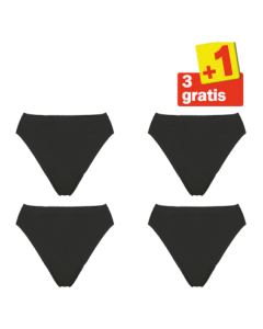 Sloggi Basic tai Slip 4 pack zwart 3+1 gratis