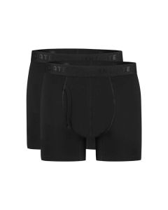 Ten Cate Heren Basics Classic Shorts Cotton Stretch 2Pack Zwart