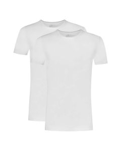 Ten Cate Heren Basics T-shirt Cotton Stretch 2Pack Wit