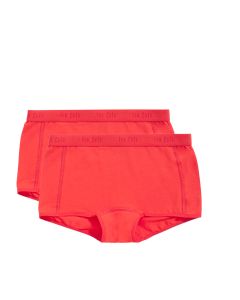 Ten Cate Meisjes Shorts 2Pack Cotton Stretch Red