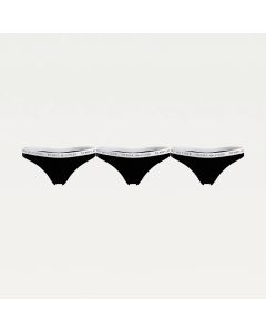 Tommy Hilfiger Women 3Pack String Contrast Black