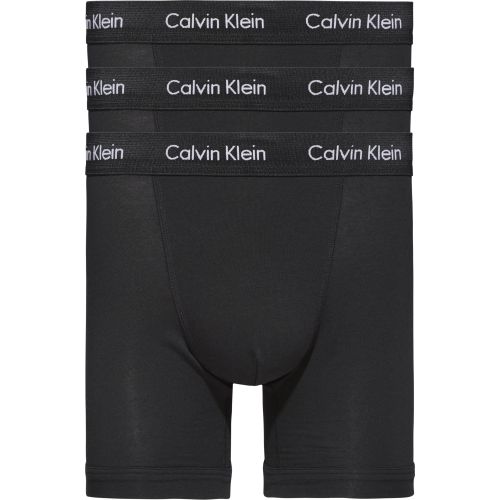 Calvin Klein Ondergoed 3Pack Boxer Cotton Stretch Puur Zwart