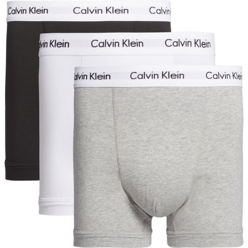 Calvin Klein Ondergoed Men TRUNK 3PK 32Y BLACK/ WHITE/ GREY HEATHER