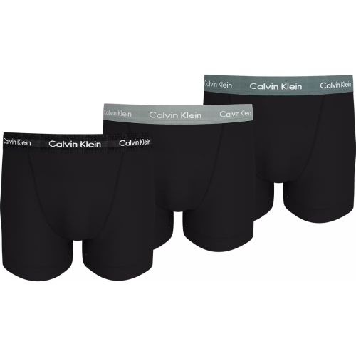 Calvin Klein Ondergoed BIG Trunk Cotton Stretch Zwart Grijs Wit 32Y
