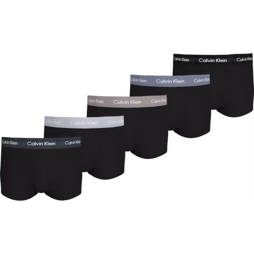 Calvin Klein Ondergoed Heren Boxershorts Low Rise Cotton Stretch 5Pack Black Q5M