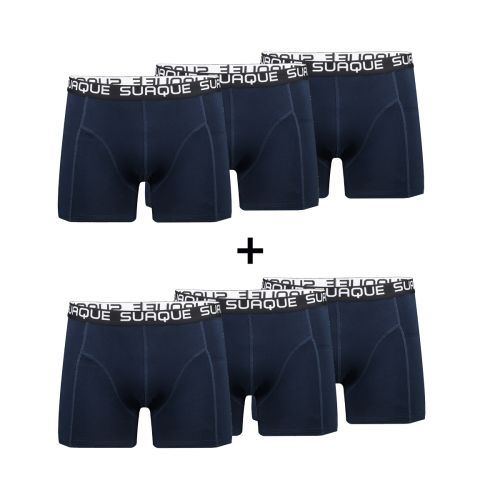 Suaque Heren Boxershorts 3+3 6pack Navy