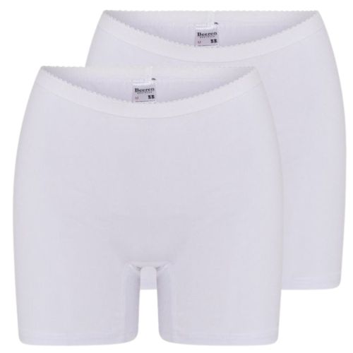 Beeren Dames boxershort Softly met lange pijp 2Pack Wit