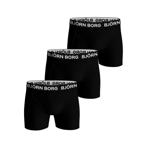 Bjorn Borg Heren Boxershort 3Pack Essential Zwart MP001