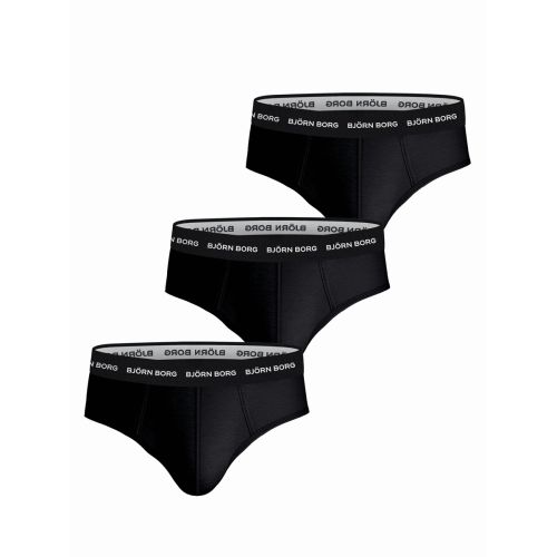 Bjorn Borg Heren Slips 3Pack Cotton Stretch Black MP001