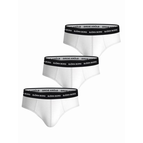 Bjorn Borg Heren Slips 3Pack Cotton Stretch White MP002