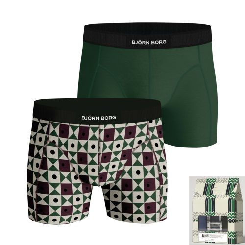 Bjorn Borg Heren Boxershorts 2Pack Premium Cotton Stretch Holiday MP001