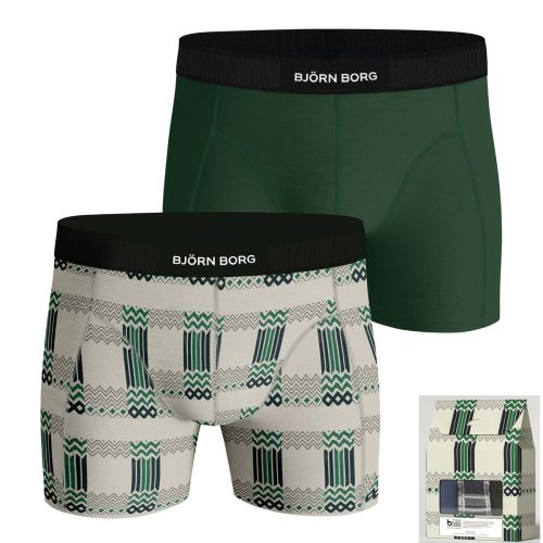 Bjorn Borg Heren Boxershorts 2Pack Premium Cotton Stretch Holiday MP002