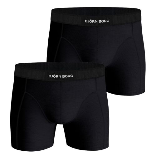 Bjorn Borg Heren Boxershorts 2Pack Lyocell Black MP001