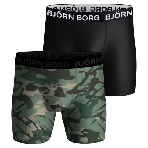 Bjorn Borg Heren Boxershort 2Pack Performance Camo MP001