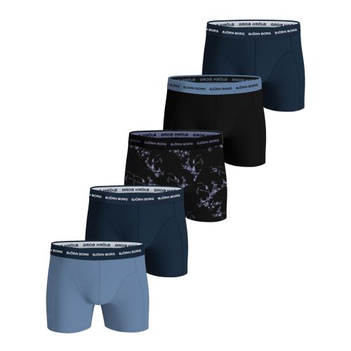 Bjorn Borg Heren Boxershort 5Pack Cotton Stretch Leaves MP002