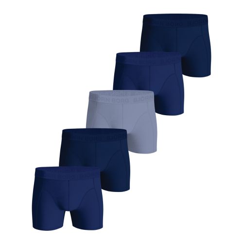 Bjorn Borg Heren Boxershort 5Pack Cotton Stretch Blue MP004