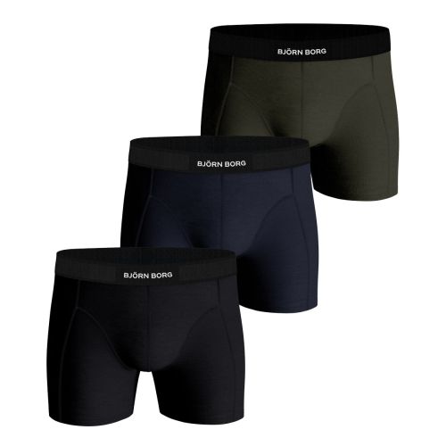 Bjorn Borg Heren Boxershort 3Pack Premium Organic Cotton Stretch Black MP002