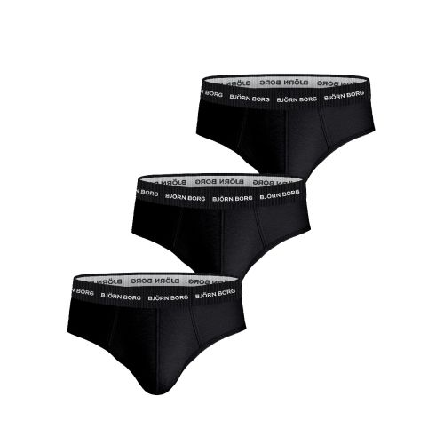 Bjorn Borg Heren Slips Cotton Stretch 3pack Zwart