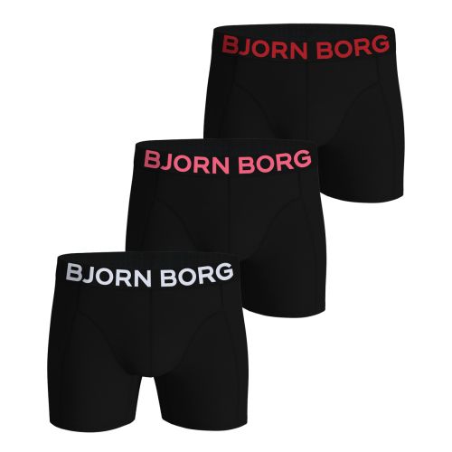Bjorn Borg Heren Boxershorts Cotton Stretch 3pack Zwart