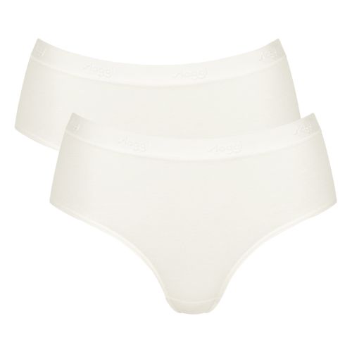 Sloggi Dames GO Casual Midi Ivoor 2pack