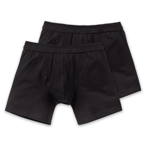 SCHIESSER Boxershort AUTHENTIC met gulp 2Pack Zwart