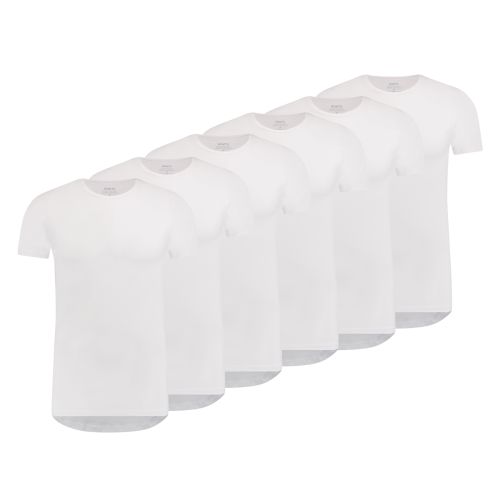 MWTS Heren T-shirt ronde hals Slim fit 3+3 6-Pack