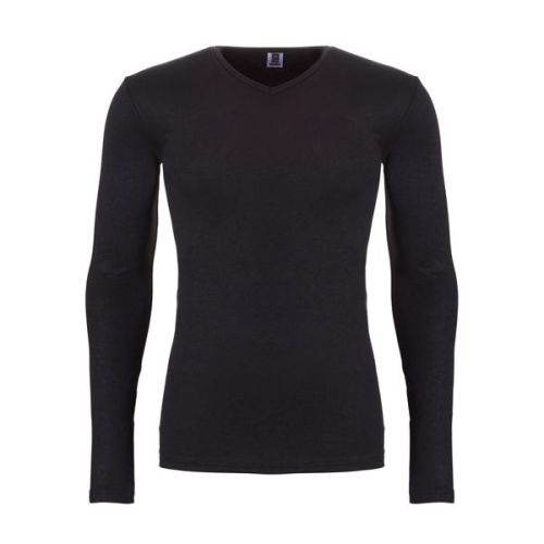 Ten Cate Heren Thermo V-Shirt Longsleeve Zwart