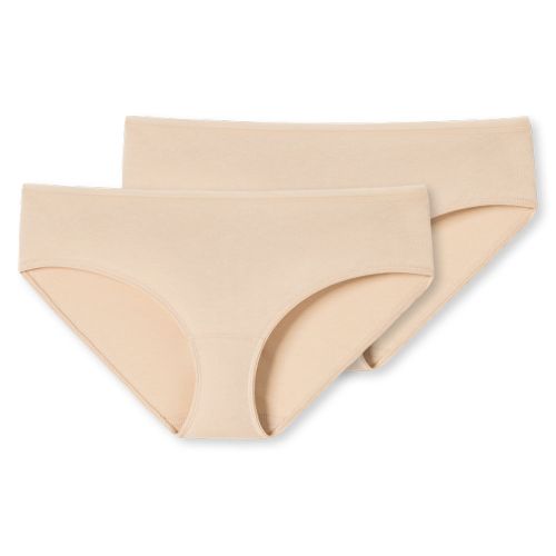 Schiesser Dames Hipster 95/5 Organic 2Pack Sand