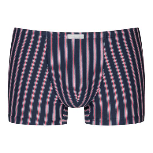 MEY Heren Shorty Serie Red n Blue Stripes