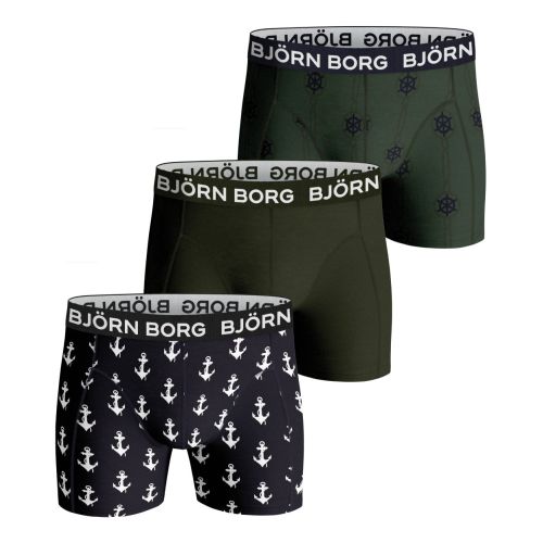 Bjorn Borg Boxershorts 3Pack Sammy Shorts BB ANCHOR Night Sky