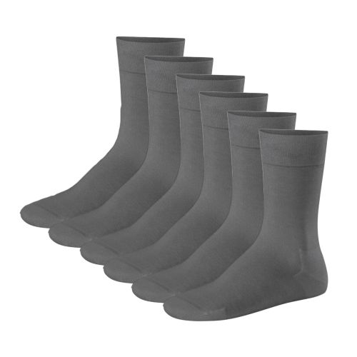 Gino Santi Relax Cotton Sokken Grijs 3+3 6Pack