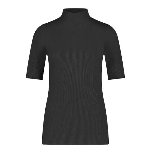 Ten Cate Dames Thermo Rib T-Shirt High Neck Zwart