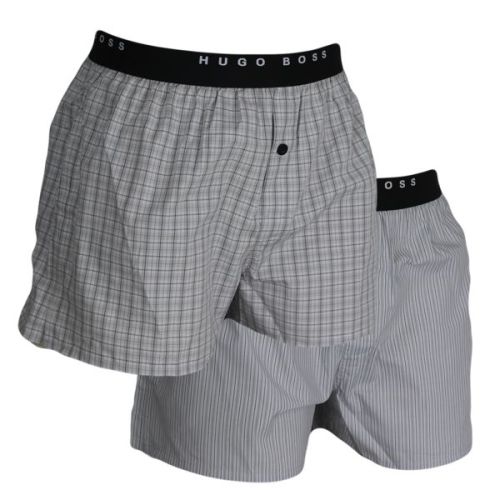 Hugo Boss Woven Boxershorts 2Pack Open Grey