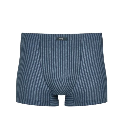 MEY Heren Tonal Stripes Shorty Boxer Blauw 37270
