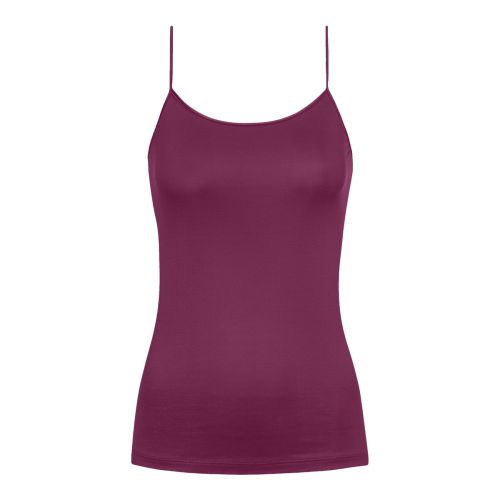 MEY Dames Emotion Top Spaghetti Hemd Barbados Cherry 55201