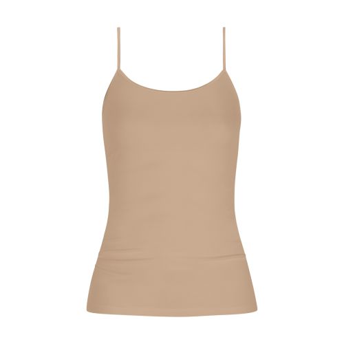 MEY Dames Emotion Top Spaghetti Hemd Cream Tan 55201