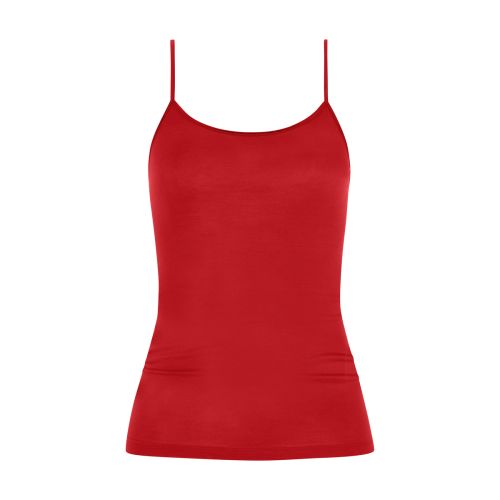 MEY Dames Emotion Top Spaghetti Hemd Rubin Red 55201