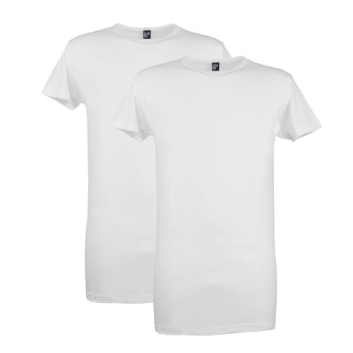 Alan Red T-Shirt Derby Long 2Pack White