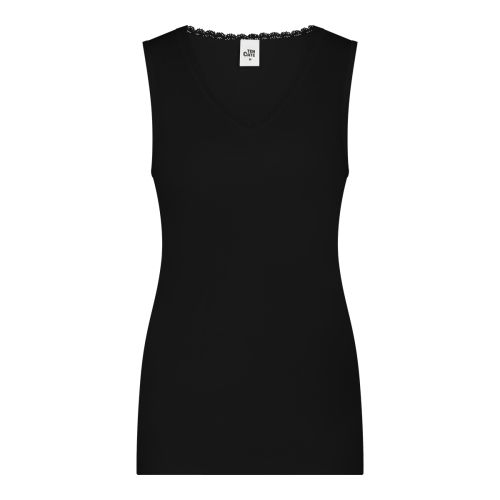 Ten Cate Dames Thermo Singlet V-neck lace Zwart