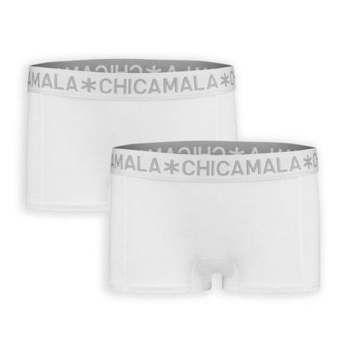 ChicaMala BASIC Short Wit 2Pack Meisjes Ondergoed