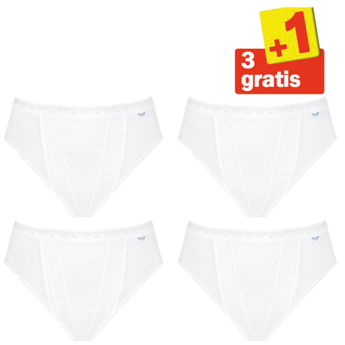 Sloggi Control Tai 4 pack Wit 3+1 Gratis