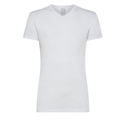 Alan Red V-Shirt Organic Vancouver 2Pack Wit