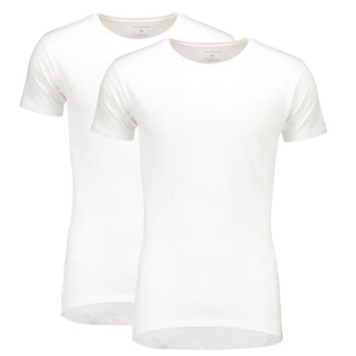 Suaque Long TShirt Round Neck 2Pack Wit