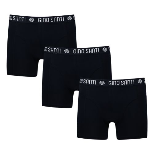 Gino Santi Heren Boxershort Comfort Cotton 3-pack Zwart