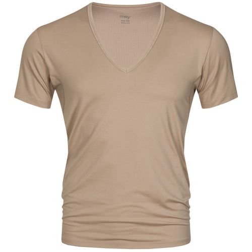 MEY Heren V-neck Nude Dry Cotton Het Eronderhemd Business Shirt 46038