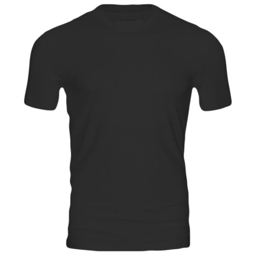 MEY Heren Olympic T-Shirt Crew Neck Zwart Dry Cotton 46003
