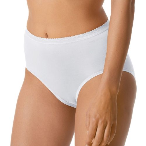 MEY Dames MEY Lights Maxi Taille Slip Kant Wit 89201