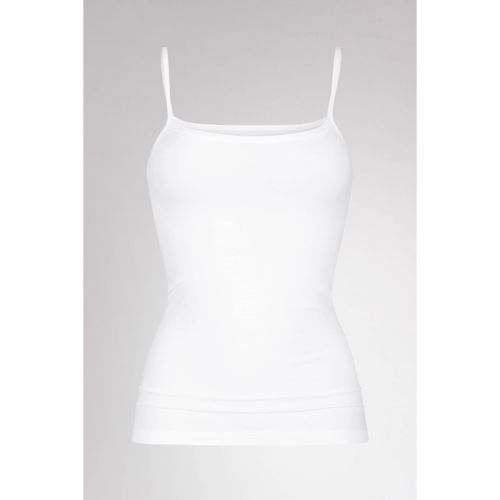 MEY Dames Organic Spaghetti Top Wit 25815