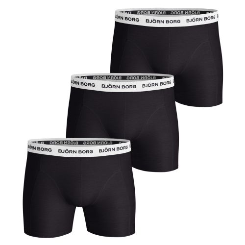 Bjorn Borg Heren Boxershort 3Pack Cotton Stretch Zwart