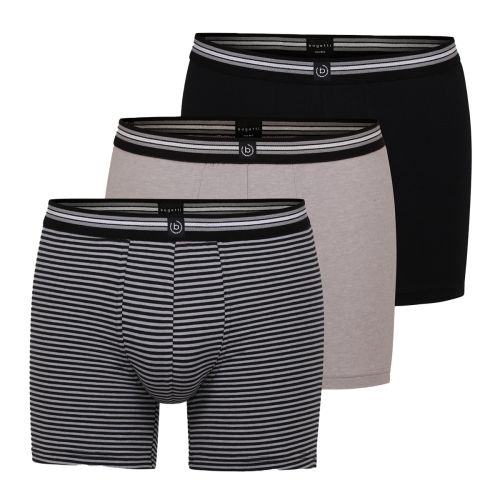 Bugatti Heren Long Pants Flexcity 3Pack Grey Mix